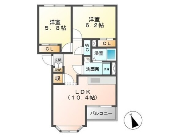 メイプルハウスの物件間取画像